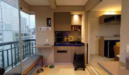 Varanda Gourmet aconchegante na Rua Abilio Soares - prox a Paulista! Apto com 2 dormitórios, 1 vaga 72 m²