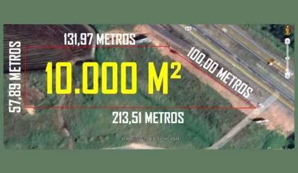 Área/Terreno Frente BR 470, com 10.000 m2, Excelente potencial econômico
