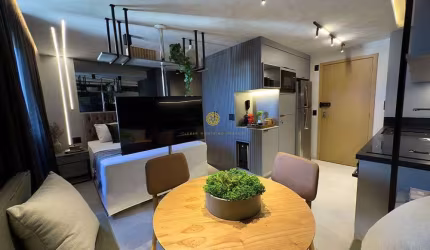 Studio Decorado e Mobiliado no House Ondina, 25,25m²