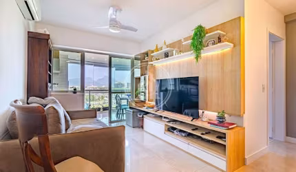 Apartamento com 2 dormitórios com quarto revertido para 3 - venda, 82 m² por R$ 785.000 - Barra da Tijuca - Rio de Janeiro/RJ
