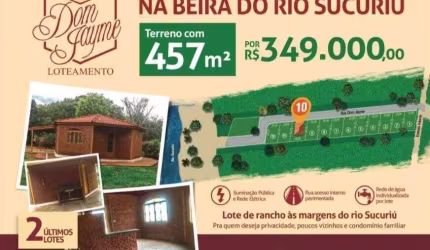 Rancho à venda, Dom Jayme Loteamento Rio Sucuriú - Três Lagoas/MS