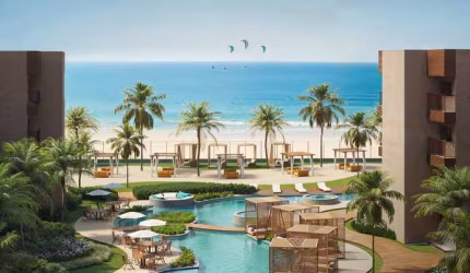 Empreendimento pé na areia no Aquiraz Riviera