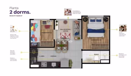 Apartamento para Venda em São Paulo / SP no bairro Vila das Belezas