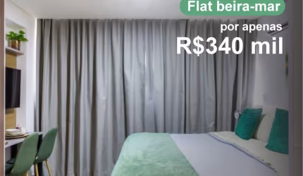 Oportunidade : Lindo flat a beira-mar, já rentabilizando