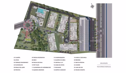 Apartamento à venda no Palm Springs  com 3 quartos e 73m²