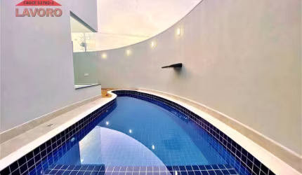 Casa com 3 dormitórios, Jardim Terramérica II, Americana/SP, à venda, 165 m² , 2 vagas, piscina, semi-mobiliada, acabamento de alto padrão