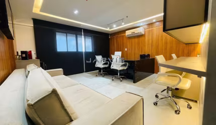 SALA MOBILIADA NO EMPRESARIAL HUMBERTO LOBO, SERRARIA, PRONTA PARA USO.
