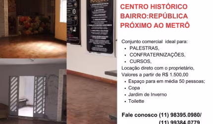 SÃO PAULO/SP CENTRO HISTÓRICO BAIRRO: REPÚBLICA PRÓXIMO AO METRÔ