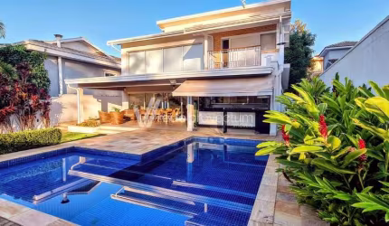 Casa em condomínio fechado com 5 quartos à venda na Rua das Abélias, 1, Alphaville Dom Pedro, Campinas, 380 m2 por R$ 3.500.000