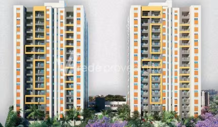 Apartamento com 2 quartos à venda na Avenida dos Pioneiros, 771, Santa Terezinha, Paulínia, 61 m2 por R$ 487.034