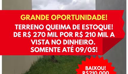 Terreno em Condomínio Fechado – Xaxim – 140m² – R$ 280 mil
