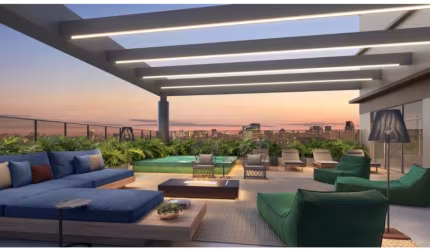 Apartamento Contemporaneo 40m2 - 650m Morumbi Shopping - 3 andares de Lazer na Cobertura