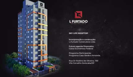 Apartamento com 2 quartos à venda na RUA DR RUBINO DE OLIVEIRA, 730, Vila Carvalho, Sorocaba, 49 m2 por R$ 215.000