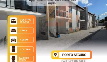 Apartamentos no condomínio Vila Arpini em Porto Seguro-BA