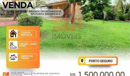 GRANDE OPORTUNIDADE EM PORTO SEGURO-BA  800MTS DA PRAIA