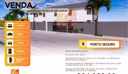 Lançamento Studio de alto padrão, em Porto Seguro/BA