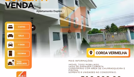 Apartamento Duplex em Coroa Vermelha/BA