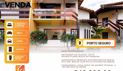 Casa duplex no Mundaí Porto Seguro/ BA