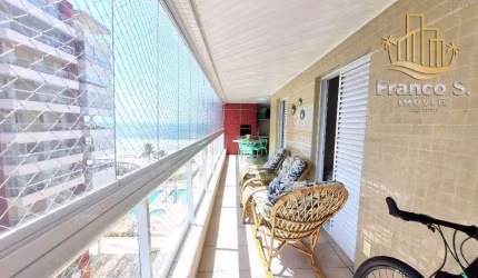 Apartamento pé na areia com 3 dormitorios