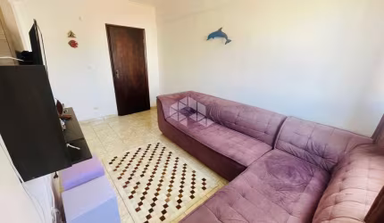 Apartamento a venda na praia grande, no caiçara, com 1 dorm e 1 vaga.