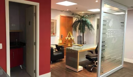 Sala comercial mobiliada à no Edifico Office Tamboré em Alphaville - SP.