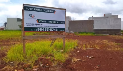 Terreno para locação Residencial Bom Jardim