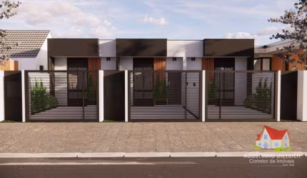 Casas Geminadas Terreas C/02 Quartos+Garagem+Espaco aso Fundos No Bairro Aventureiro!