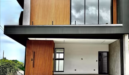 CASA RECÉM CONSTRUÍDA DE ALTO PADRÃO NO CONDOMÍNIO ARUÃ