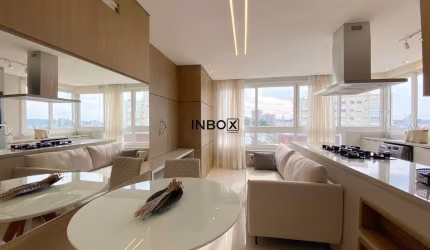 UM DORMITÓRIO MOBILIADO E DECORADO