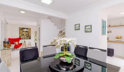 Santa Felicidade, Sobrado em Condomínio, Espaço Gourmet, 3 Quartos sendo 1 Suíte, R$878.000,000