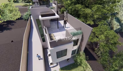 Sobrado de 108 m², em condomínio no Bairro Alto, com 3 dormitórios e terraço com vista para Serra do Mar por R$ 627.000,00