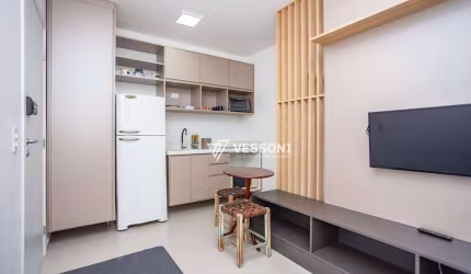 Studio Garden 100% mobiliado no Água Verde, Prédio Novo, possibilidade de rentabilidade pelo Airbnb ou moradia, R$349.900,00