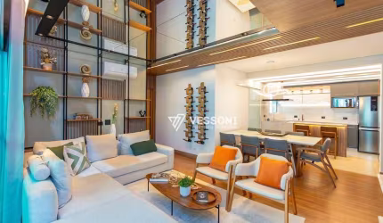 Apartamento espetacular de 129 m²,  3 suítes,  2 vagas de garagem, semi mobiliado, por R$1.850.000, localização privilegiada no bairro Ecoville