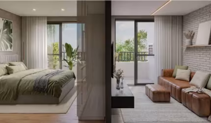 Lindo apartamento em rua arborizada no São Francisco
