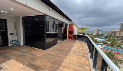 Quatro Paredes vende - Barra da Tijuca no condomínio  Waterways - Excelente cobertura duplex 3 qts sendo 1 suíte com closed, 225m2, dependência de emp