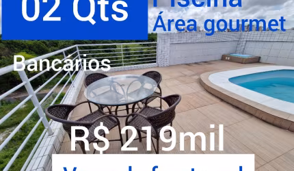 Apartamento Bancários 02 Qts  Piscina Área Gourmet