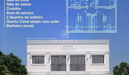 Edifício Residencial Marcondes - Apartamentos com 2 e  3 quartos - Vivendas do Lago - VR