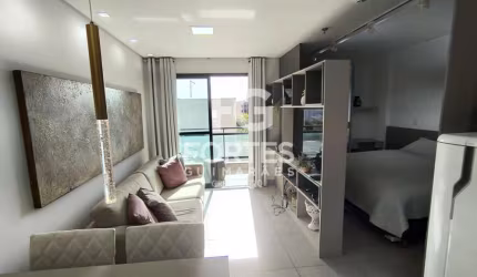 Apartamento Studio Mobiliado Tipo Flat 35m² com 1 quarto suíte, com armário e ar condicionado, ao lado do parque Raya;