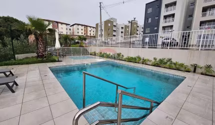 Apartamento novo de 45m² em condomínio clube, térreo, com 2 quartos, 1 vaga, em Campina da Barra - Araucária