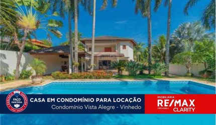 Casa MOBILIADA para locação em condomínio fechado