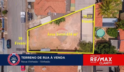 TERRENO PLANO RESIDÊNCIAL OU COMÉRCIAL PARA VENDA - NOVA VINHEDO - VINHEDO - SP