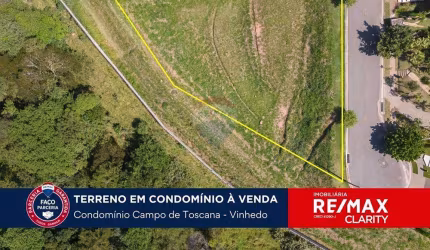 Terreno a venda no Condomínio Campo de Toscana, Vinhedo-SP