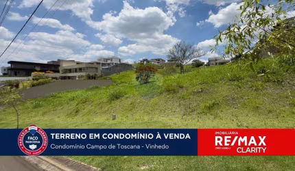 Terreno em Vinhedo no Condomínio Campo de Toscana 1.600 m2