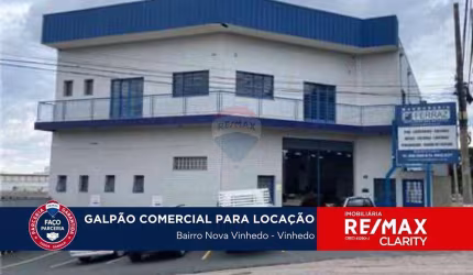 Galpão comercial para locação - Centro - Vinhedo SP