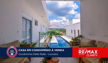 Casa à venda no Condominio Delle Stelle em Louveira / SP com 4 quartos.