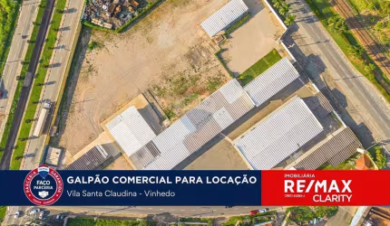 Galpao pronto para a instalação da sua empresa