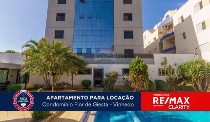 Apartamento com 3 Suites e 3 Vagas Cobertas para Alugar - Pinheirinho - Vinhedo/SP