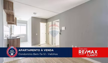 Excelente apartamento à venda com 48m², 2 quartos - Condomínio Bem-ti-vi - Valinhos/SP.