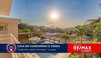Casa à venda, 500m², Condomínio Jardim Primavera - Louveira-SP. Casa Luxuosa e com muito verde!