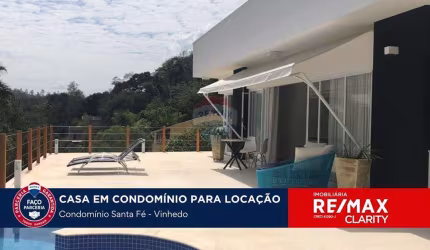 casa em condomínio mobiliada para locação em Vinhedo